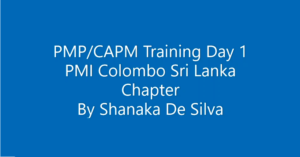 PMICSL PMP/CAPM Course - Day 1
